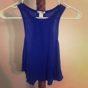 Blue tank top